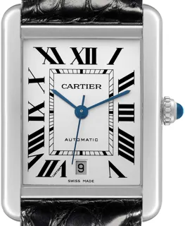 Cartier Tank W5200027 Stainless steel Silver