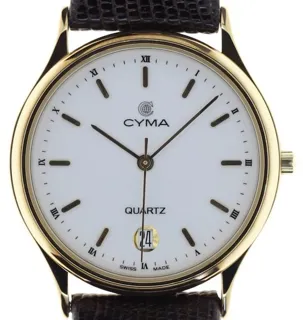 Cyma 5371 9145351 32.5mm Yellow gold White