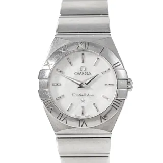 Omega Constellation Quartz 123.10.24.60.05.001 24mm Stainless steel White