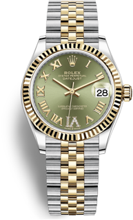 Rolex Datejust 278273-0016 Yellow gold and Oystersteel Green