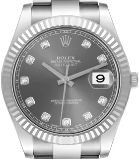 Rolex Datejust II 116334 Stainless steel Rhodium grey