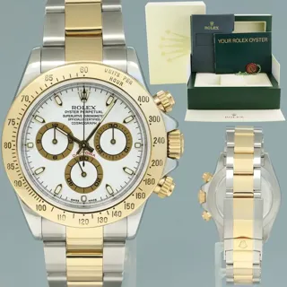 Rolex Daytona 116523 40mm Yellow gold White