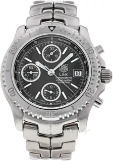 TAG Heuer LINK Chronograph CT5111.BA0550 Stainless steel Black