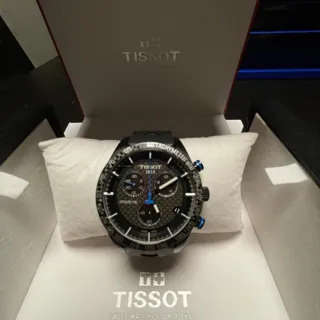 Tissot PRS 516 T100.417.37.201.00 42mm Carbon fiber and Stainless steel Black