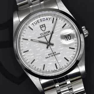 Tudor Prince Date-Day 76200 36mm Stainless steel Silver