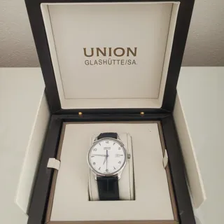 Union Glashütte Noramis Date D012.407.16.017.00 40mm Stainless steel White