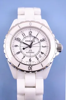 Chanel J12 IE63118 Ceramic and Stainless steel White