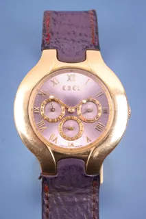 Ebel Lichine 8964980 38mm 18k yellow gold Purple