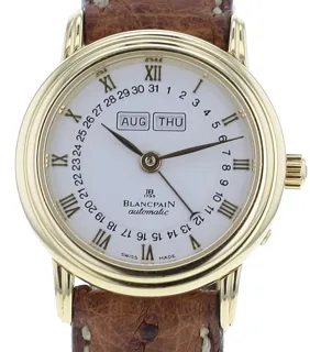 Blancpain Villeret 26mm Yellow gold White