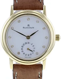 Blancpain Villeret 28mm Yellow gold White