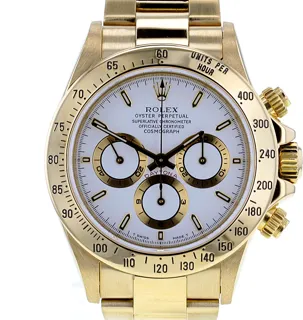 Rolex Cosmograph Daytona 16528 40mm Yellow gold White