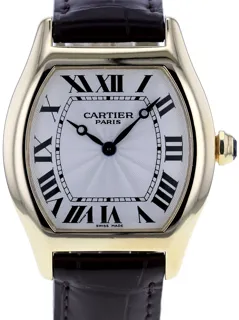 Cartier Tortue 2496C 34mm Yellow gold Silver