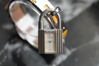 Hermès Kelly KE1.210 Stainless steel Blanc