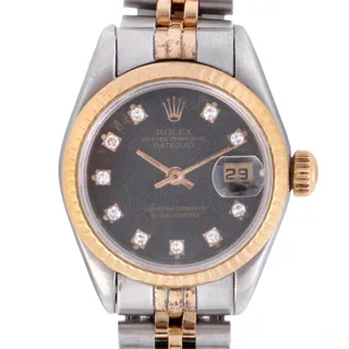 Rolex Datejust 69173 Stainless steel and 18k yellow gold Black