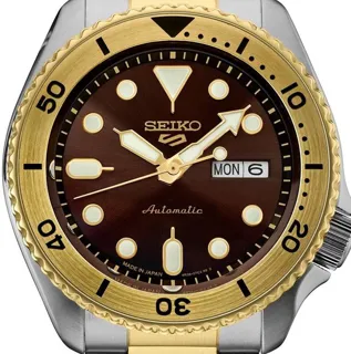 Seiko 5 Sports SRPK24J 42.5mm Stainless steel Brown