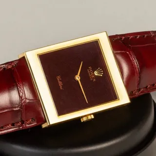 Rolex Cellini 4014 (RED FACE) 22mm Yellow gold Red