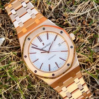 Audemars Piguet Royal Oak Selfwinding 15400OR.OO.1220OR.02 ( OAK  ) 41mm Rose gold Silver