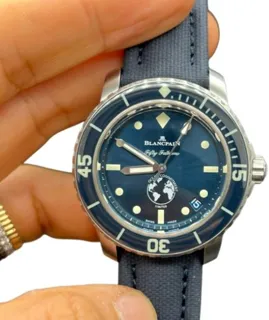 Blancpain Fifty Fathoms 5008/11B40/NAOA 40mm Stainless steel Blue