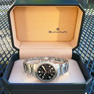 Blancpain Léman Fly-Back 2185F-1130-71 38mm Stainless steel Black