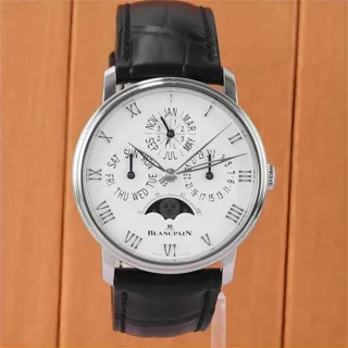 Blancpain Villeret 6656-1127-55B 40mm Stainless steel White