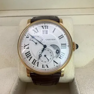 Cartier Rotonde de Cartier W1556240 42mm Rose gold Silver