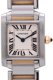 Cartier Tank Française 2384 Stainless steel and 18k yellow gold White