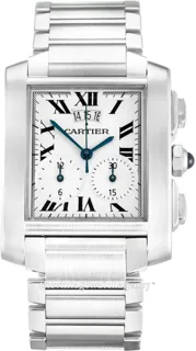 Cartier Tank Française W51024Q3 Stainless steel White