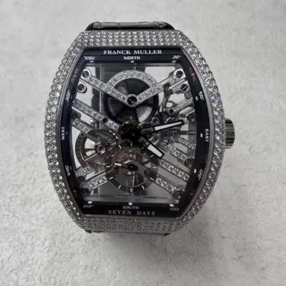 Franck Muller Vanguard V45 S6 SQT 44mm White gold Skeletonized