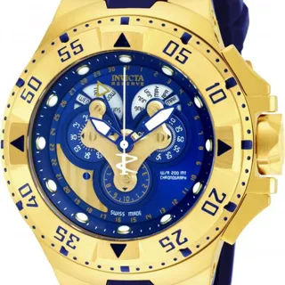 Invicta 18558 50mm Gold-plated Blue