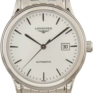 Longines Flagship L4.984.4.12.6 38.5mm Stainless steel White