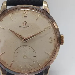 Omega Classic 2894 34.5mm Yellow gold Silver