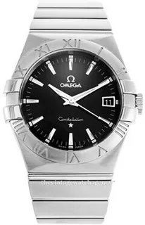 Omega Constellation 123.10.35.60.01.001 Stainless steel Black