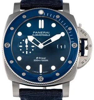 Panerai Submersible PAM 01289 44mm Stainless steel Blue