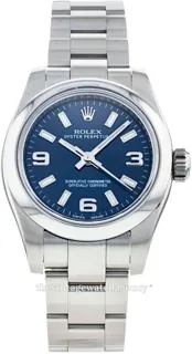 Rolex Lady Oyster Perpetual 176200-8 Brushed steel Blue