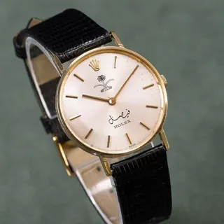 Rolex Cellini 3833 31mm Yellow gold Silver