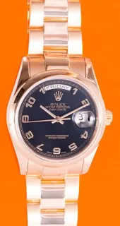 Rolex Day-Date 36 118205 36mm Rose gold Black