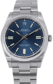 Rolex Oyster Perpetual 41 124300 41mm Stainless steel Bright Blue