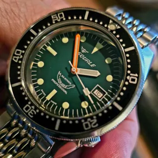 Squale 1521PROFGR.PVE 42mm Stainless steel Green