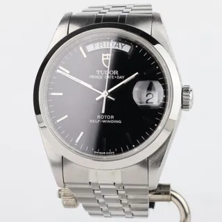 Tudor Prince Date-Day 76200 36mm Stainless steel Black