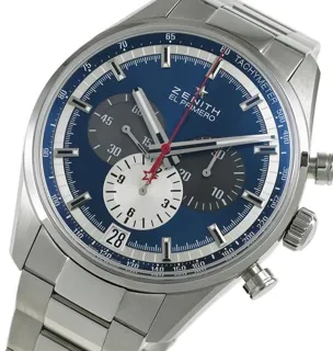 Zenith El Primero 03.2040.400/53.M2040 42mm Stainless steel Blue