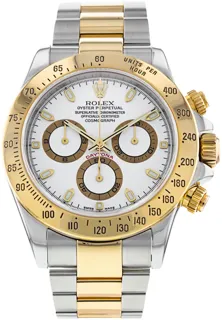 Rolex Daytona 116523 40mm Yellow gold and Stainless steel White