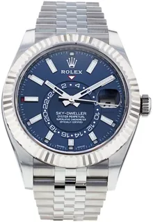 Rolex Sky-Dweller 326934 42mm White gold and Stainless steel Blue