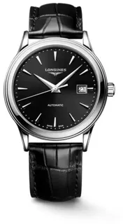 Longines Flagship L49844592 40mm Stainless steel Black