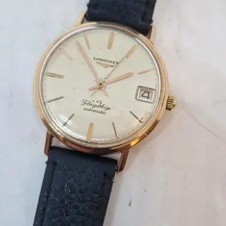 Longines Flagship 3417 35mm Rose gold Silver