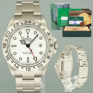 Rolex Explorer II 16570 40mm Stainless steel Luminous White 'Polar'