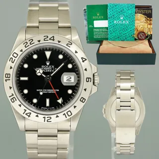 Rolex Explorer II 16570 40mm Stainless steel Black