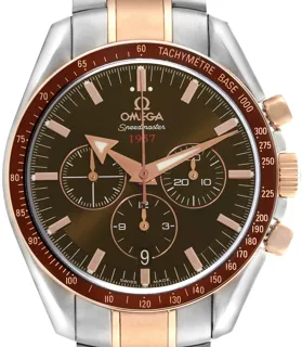 Omega Speedmaster Broad Arrow 321.90.42.50.13.001 Stainless steel and Red gold Brown