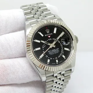 Rolex Sky-Dweller 326934-0006 42mm White gold and Stainless steel Black