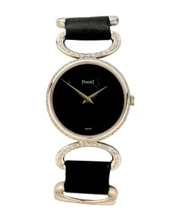 Piaget Dancer 9005 DB 25mm 18ct white gold Black