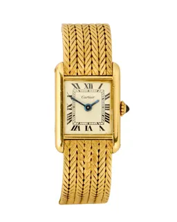 Cartier Tank 19mm 18ct Gold Cream